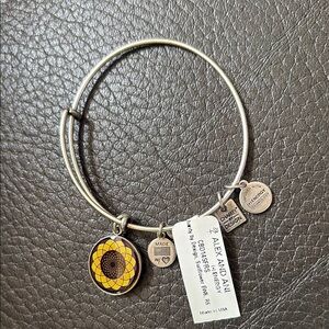 Alex and Ani Sunflower charm  Bracelet